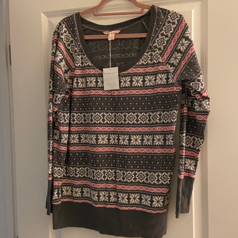 Victoria’s Secret Flannel Sleep Top